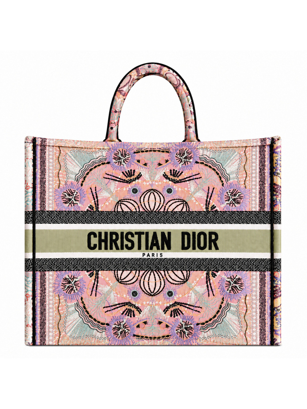 Christian Dior Book Tote Pastel Mandala / Zodiac-inspired embroidered motif